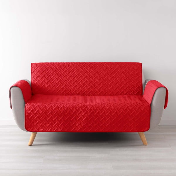 Sarkans aizsargājošs pārvalks dīvānam 4 sēdvietām Lounge – douceur d'intérieur
