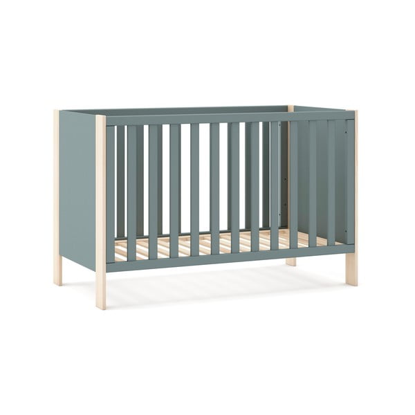 Dabīga toņa/dūmakaini zaļa bērnu gultiņa 60x120 cm Esteban – Marckeric-image-3