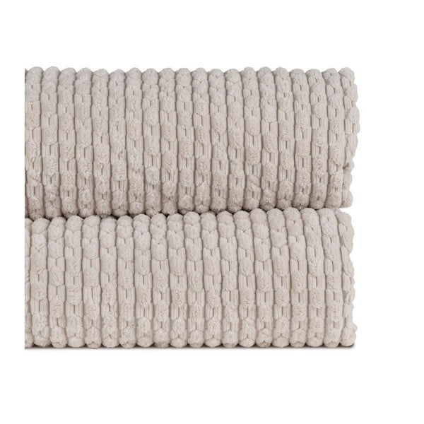 Bēšs stepēts gultas pārklājs 180x260 cm – Ixia