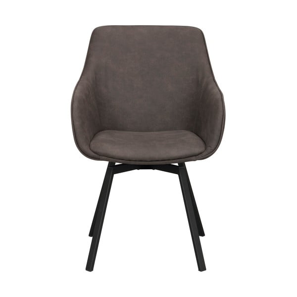 Pelēki polsterēti ēdamistabas krēsli (2 gab.) Alison – Rowico-image-2