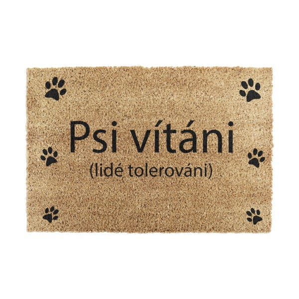 Kokosšķiedras kājslauķis 40x60 cm Psi vítáni – Artsy Doormats