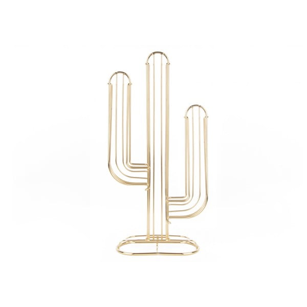 Statīvs 48 kafijas kapsulām zelta krāsā Present Time Cactus-image-1