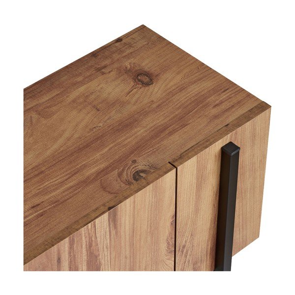Dabīga toņa TV galdiņš ar priedes koka imitāciju 180x45x30 cm Nexus – Kalune Design-image-4