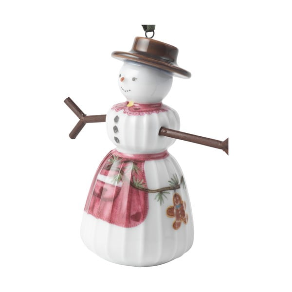 Porcelāna ar rokām apgleznots Ziemassvētku eglītes rotājums ø 4,5 cm Hammershøi Snowwife – Kähler Design-image-2