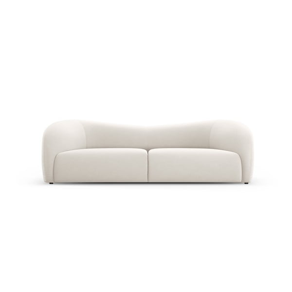 Balts samta dīvāns 237 cm Santi – Interieurs 86