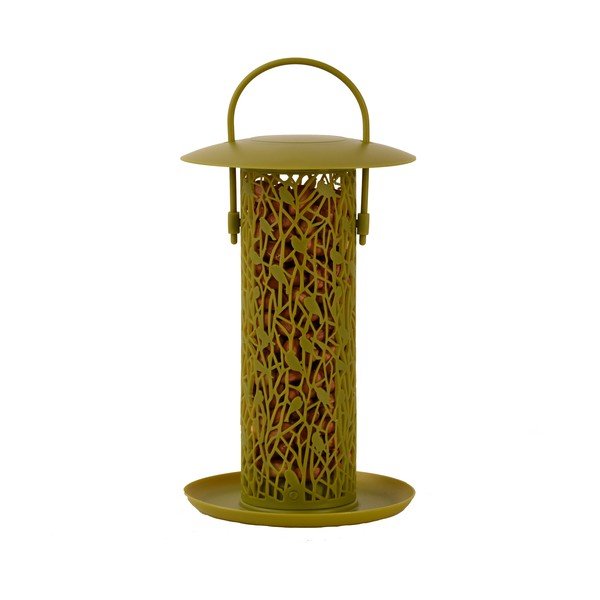 Dzeltenzaļa piekarama putnu barotava riekstiem Esschert Design Chiff Chaff-image-2