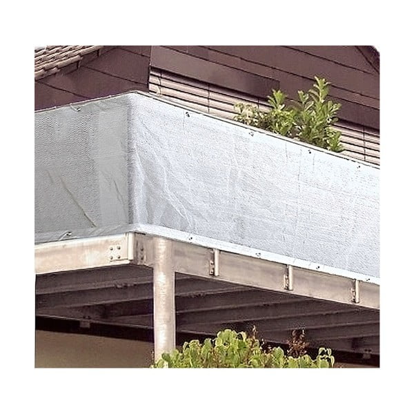 Balts plastmasas balkona aizslietnis 300x90 cm – Garden Pleasure