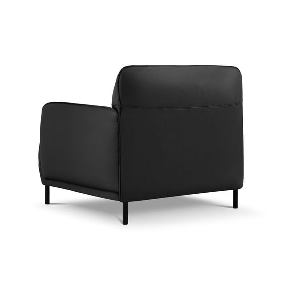 Tumši pelēks ādas atpūtas krēsls Windsor & Co Sofas Neso-image-2