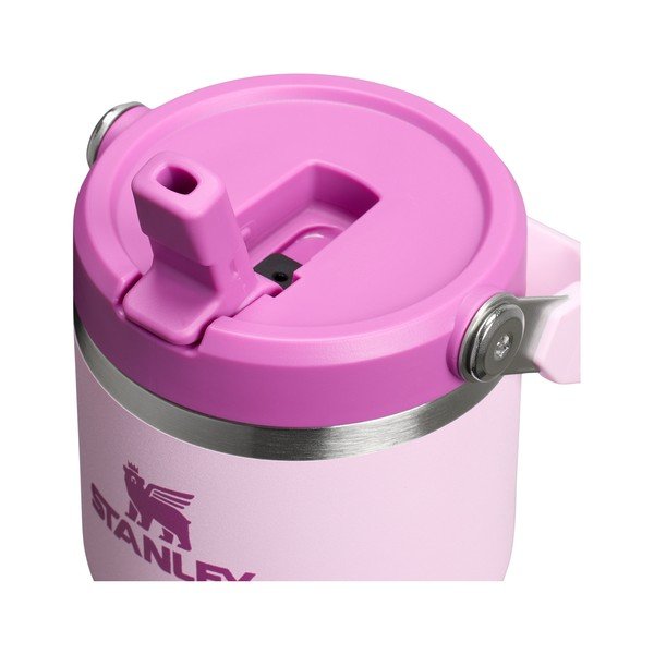 Rozā nerūsējošā tērauda termoss 600 ml IceFlow™ Flip Straw 2.0 Cherry Blossom – Stanley-image-2