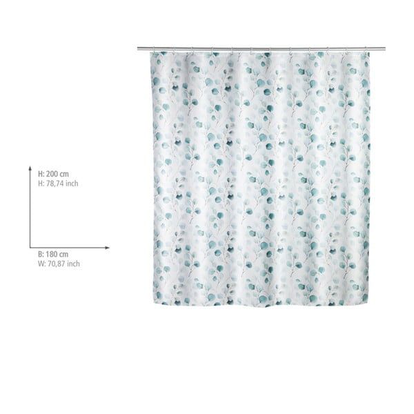 Zils dušas aizkars Wenko Pioppo-image-1