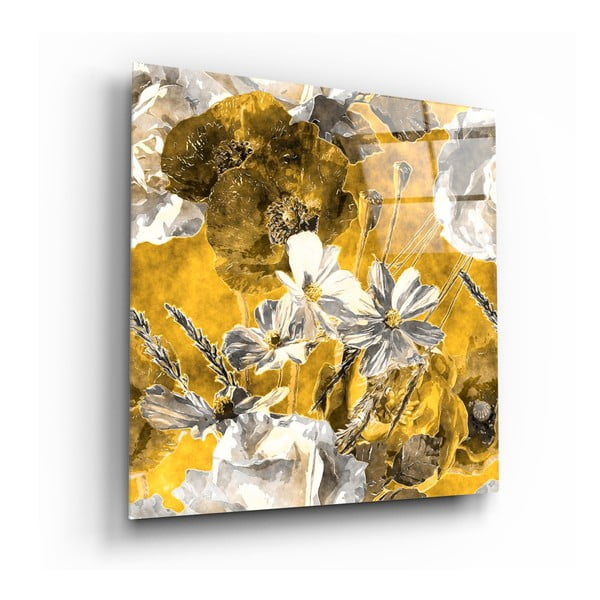 Stikla glezna Insigne Daisies, 40 x 40 cm