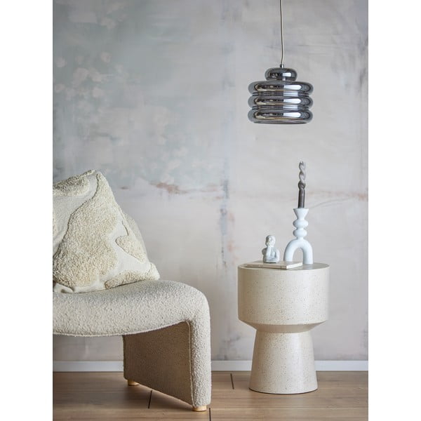 Sudraba krāsas piekaramā lampa ar stikla abažūru ø 24 cm Spike – Bloomingville-image-1