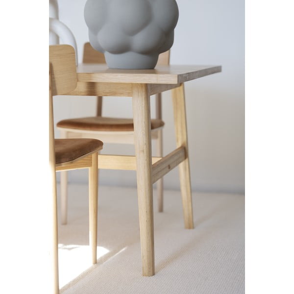 Dabīga toņa ēdamgalds ar ozolkoka imitāciju 100x220 cm Plainfield – Rowico-image-3