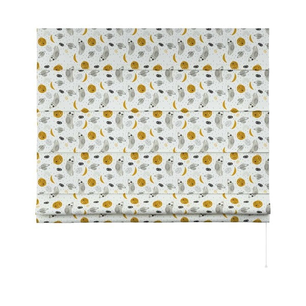 Dzeltenas/balts bērnu žalūzijas 170x160 cm Magic – Yellow Tipi-image-3