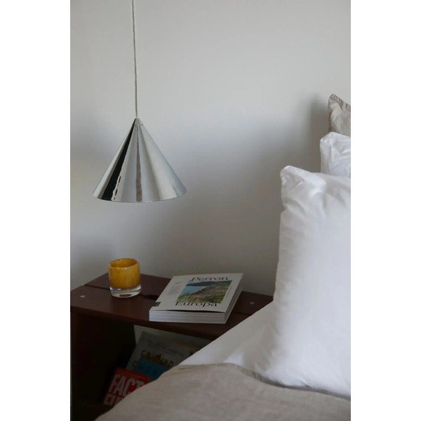 Sudraba krāsas metāla piekaramā lampa ar metāla abažūru ø 19 cm Tip – Markslöjd-image-2