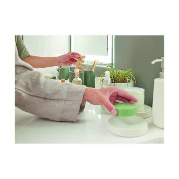 Balts keramikas ziepju trauks iDesign Eco Vanity-image-2
