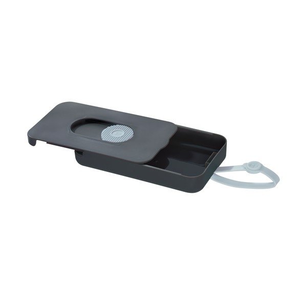 Pelēks ceļojuma salvešu dozators iDesign Clean-image-3