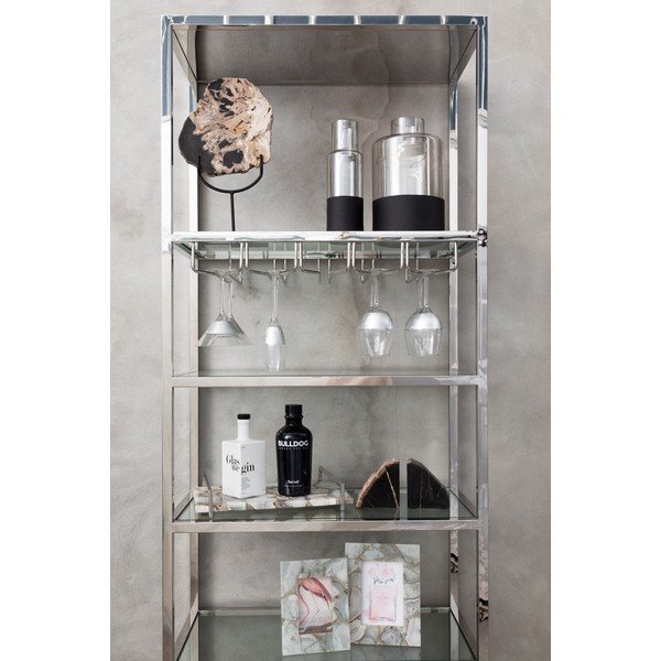 Stikla vāze ar melnām detaļām Premier Housewares Cova, augstums 30 cm-image-1