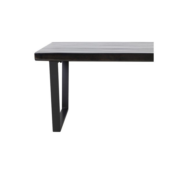 Melns ēdamgalds 100x220 cm Mayen – Light & Living-image-3