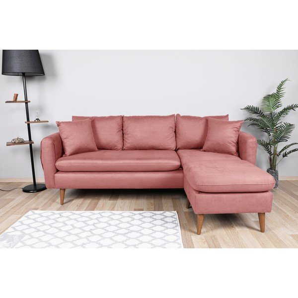 Gaiši rozā dīvāns 215 cm Sofia – Balcab Home-image-1