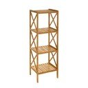 60826 Plaukts ar 4 plauktiem Casa Selección Bamboo