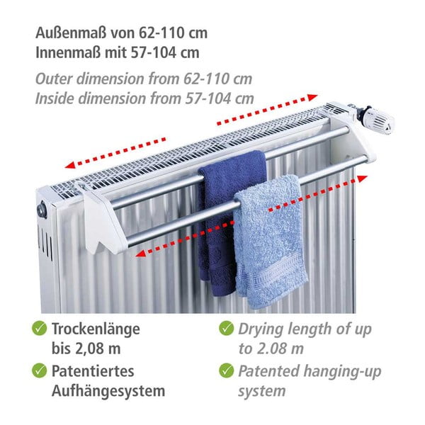 Radiatora veļas žāvētājs Wenko Standard-image-2