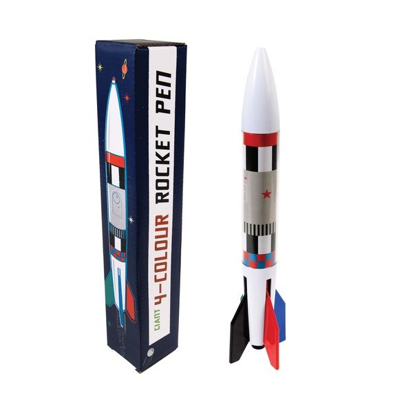 4 krāsu Rex London Space Age raķešu pildspalva