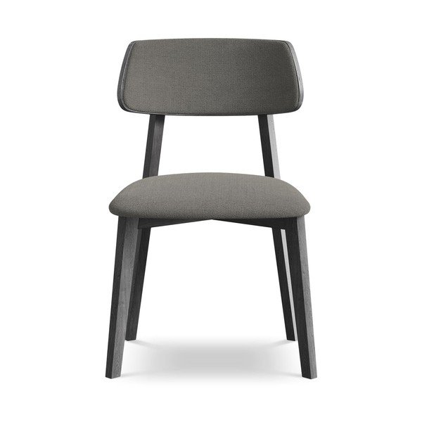 Pelēks masīvkoka pusdienu krēsls Niu – Makamii-image-1