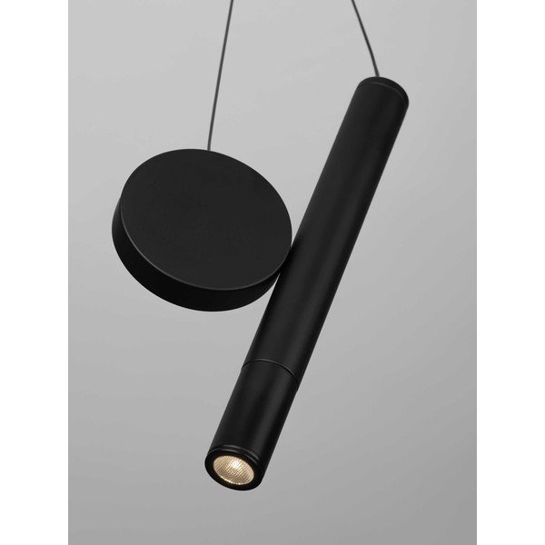 Matēti melna alumīnija LED piekaramā lampa ø 23,5 cm Vero – Nova Luce-image-2