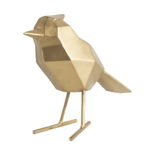 Zelta dekoratīva putna statuete PT LIVING Bird, augstums 24 cm