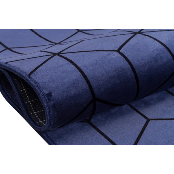 Zils mazgājams paklājs 180x120 cm – Vitaus-image-3