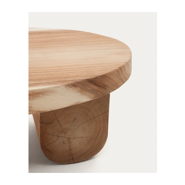 Dabīga toņa mungura masīvkoka žurnālgaldiņš 60x90 cm Mosi – Kave Home-image-3