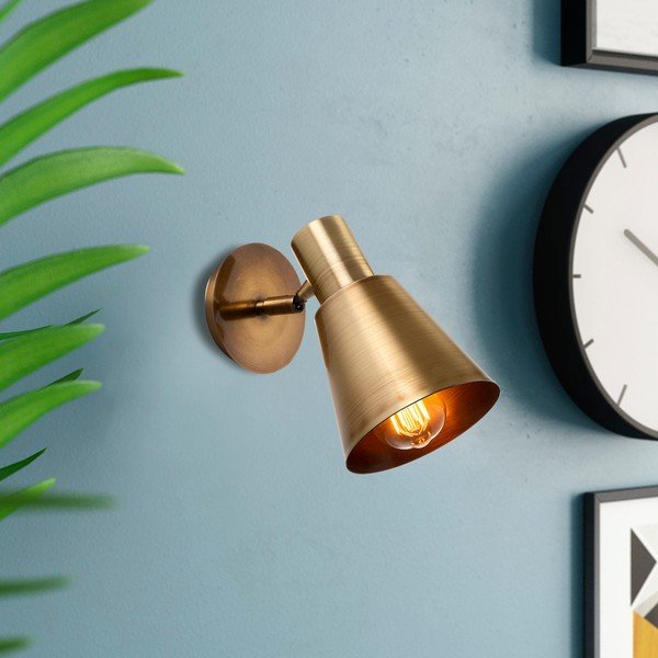 Sienas lampa zelta krāsā Opviq lights Kem-image-4