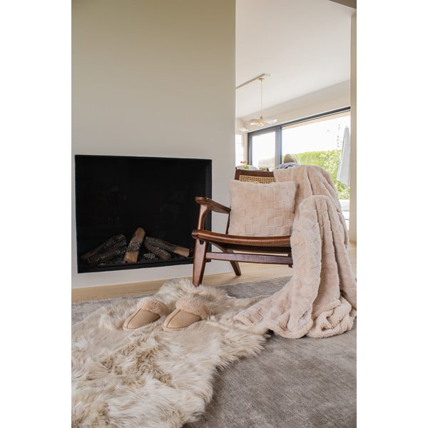 Brūns mikroplīša pleds 150x200 cm Rava – Tiseco Home Studio-image-3