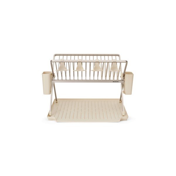 Bēšs metāla divu līmeņu trauku žāvētājs 42x51 cm – Brabantia-image-4