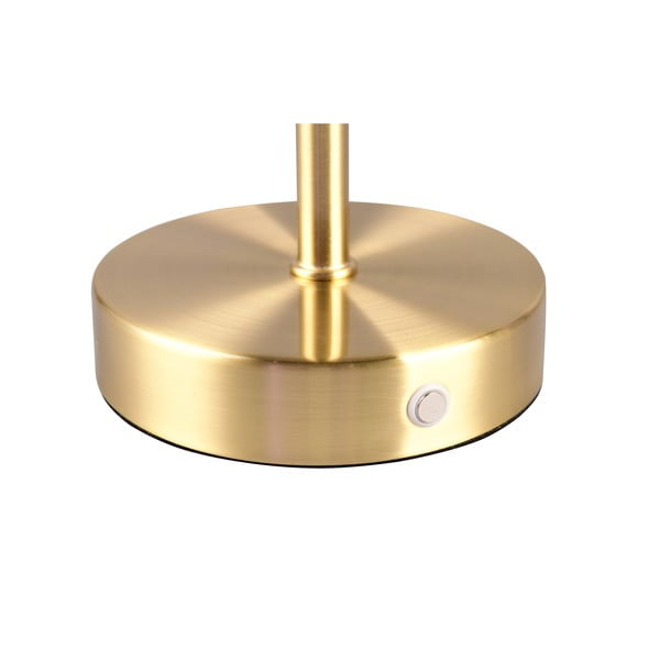 Zelta krāsas LED galda lampa ar regulējamu spilgtumu (augstums 30 cm) Jeff – Reality-image-4