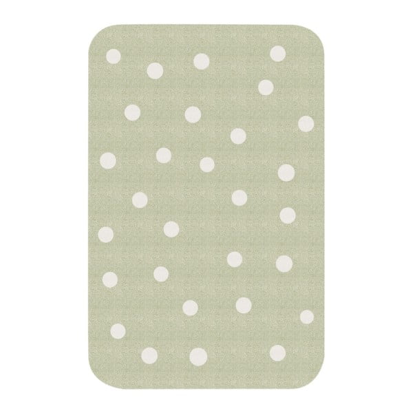 Bērnu zaļš paklājs Zala Living Dots, 67 x 120 cm