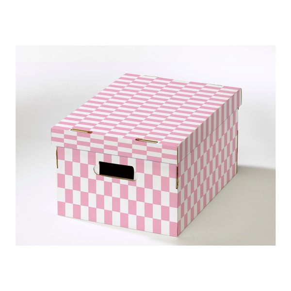 2 kastu komplekts ar gofrētā kartona vāku Kompaktors Teddy, 40 x 31 x 21 cm