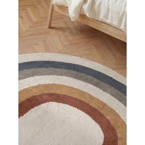 Krēmkrāsas mazgājams/ar rokām darināts kokvilnas bērnu paklājs 140x200 cm Snuggle Riva – Hanse Home-image-2