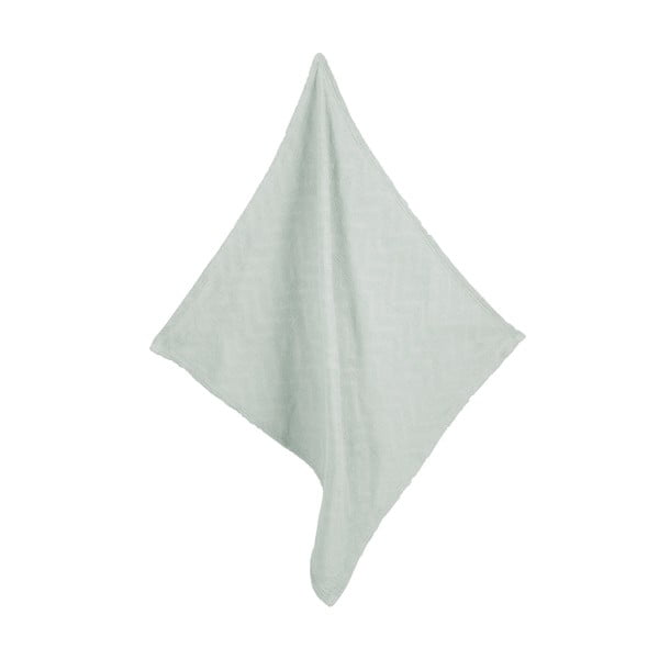 Zaļa adīta bērnu sega no organiskās kokvilnas 80x80 cm Lil Planet – Roba-image-3