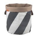 Pelēks/krēmkrāsas tekstila veļas grozs 5 l Diagonal – Mette Ditmer Denmark