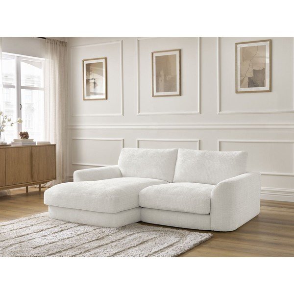 Balts stūra dīvāns no šenila auduma (ar kreiso stūri/ar zvilni) Leonore – Bobochic Paris-image-4