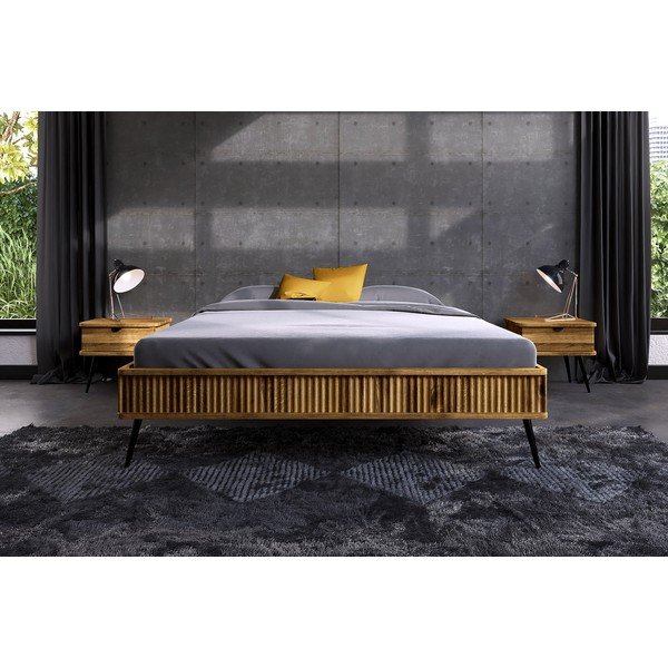 Ozolkoka divguļamā gulta 160x200 cm Kula – The Beds-image-1