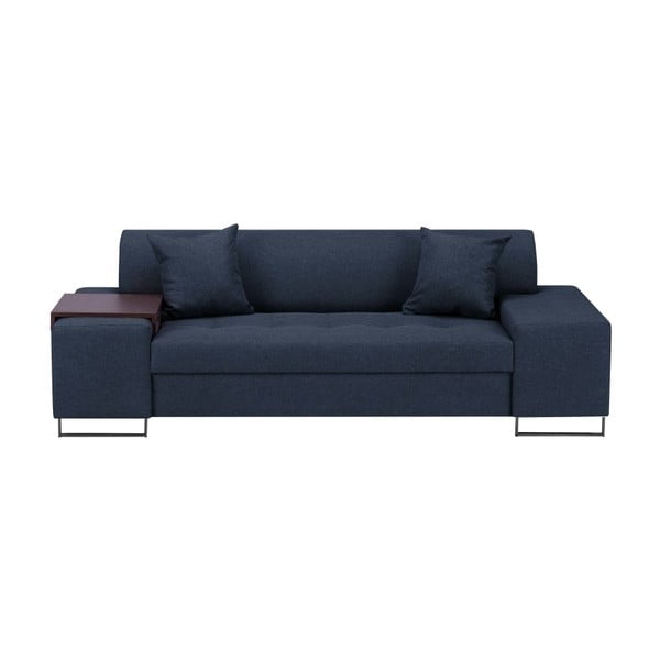 Zils dīvāns ar melnām kājām Cosmopolitan Design Orlando, 220 cm