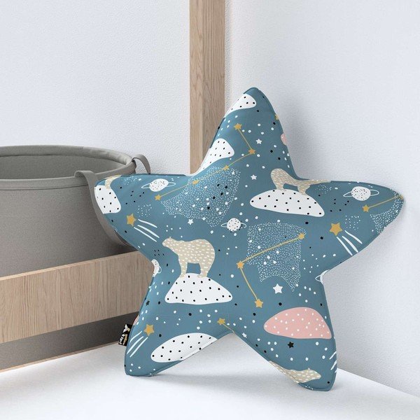 Bērnu spilvens Lucky Star – Yellow Tipi-image-1