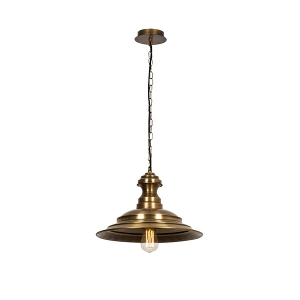 Bronzas krāsas piekaramā lampa ar metāla abažūru ø 39 cm Sivani – Opviq lights