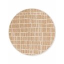 Krēmkrāsas/dabīga toņa apaļš iekštelpu un āra paklājs ø 160 cm Haringey Crouch – Ted Baker