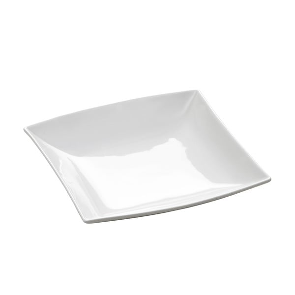 Balta porcelāna dziļais šķīvis Maxwell & Williams East Meets West, 21,5 x 21,5 cm