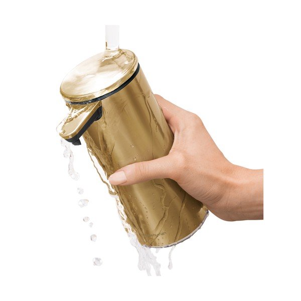 Nerūsējošā tērauda ziepju dozators zelta krāsā 266 ml – simplehuman-image-4