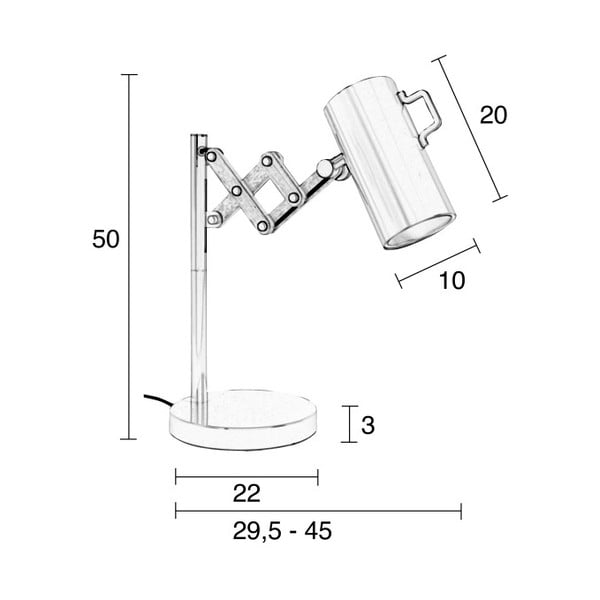 Balta galda lampa Zuiver Flex-image-1
